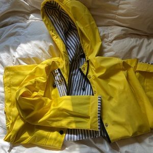 TOPSHOP yellow rain jacket